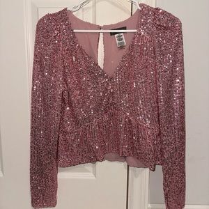 glittery top